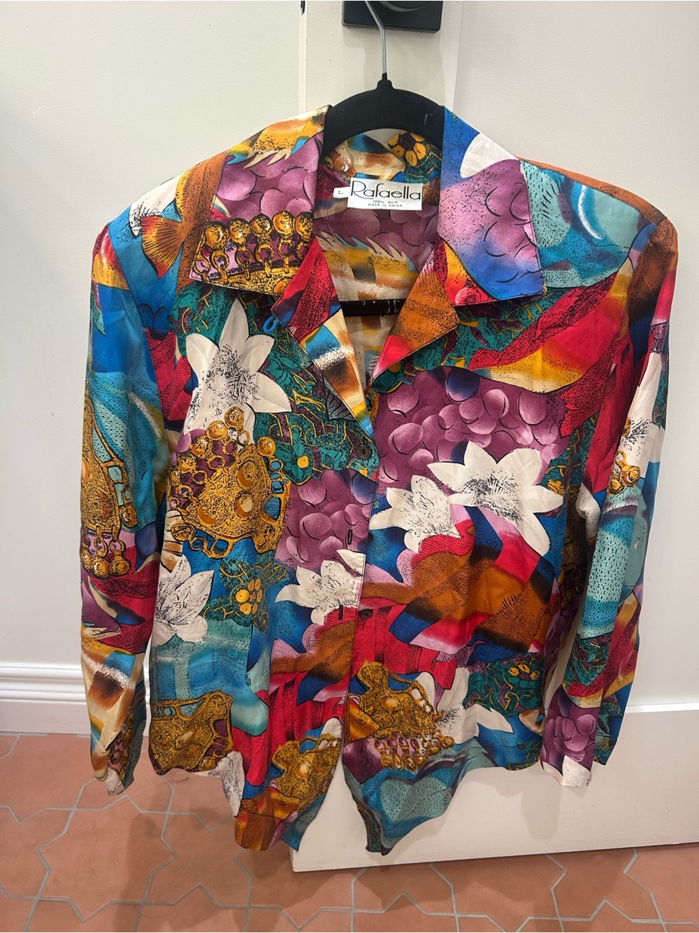 Vintage silk 80s/90s Rafaella Blouse